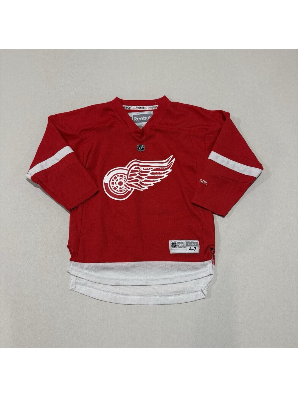 Henrik Zetterberg Detroit Red Wings Jersey Size 4-7 Reebok Boys